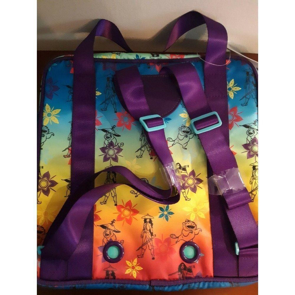 3 for $60 Disney Raya Bag Backpack Zipper Closure Colorful - Picture 3 of 3